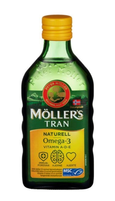 Tran Møllers Naturell Omega-3, Vitamin A-D-E