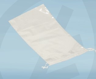 Plastpose med snortrekk, 15x30cm 2L bomullssnor 30my