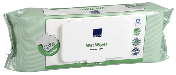 Våtserviett Abena Svanemerket, 20x27cm u parfyme m folielokk