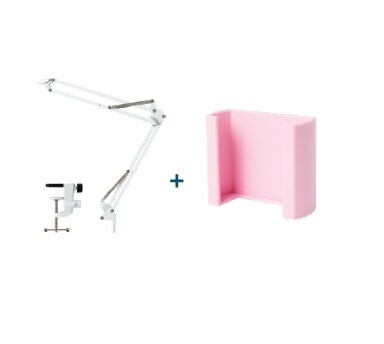 Bordstativ EKG rosa &hvit, For Spirare og Cardiax