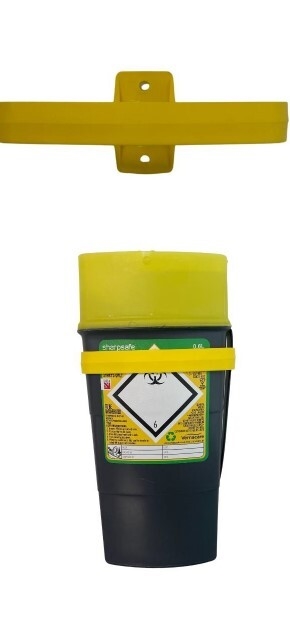 Veggfeste Sharpsafe, for kanylebøtte 0,45/0,6L