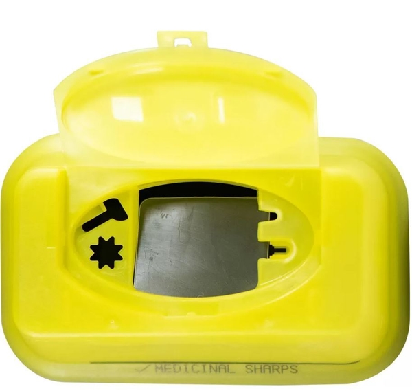 Kanylebøtte Sharpsafe, 3L med gult lokk - 2