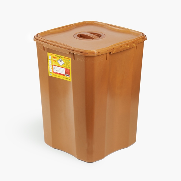 Riskavfallsboks Woodsafe, 50L UN dobbeltlokk - Woodsafe