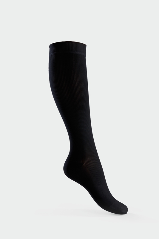 Kompresjonsstrømpe kne K2 Juzo, XL sort Soft lukket tå