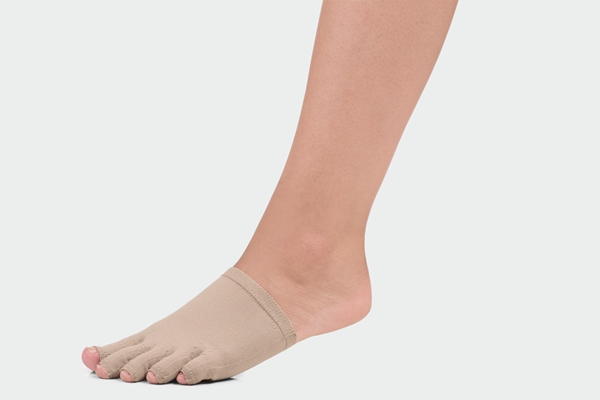 Tåkappe Juzo Classic Seamless , Ve fot,åpen tå,XXL,mandel,K1  - 1