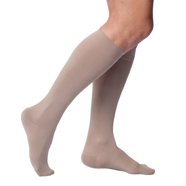 Komp.strømpe Compressana Grace, Str L KL2 beige, lukket tå