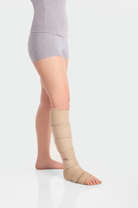 Compression Wrap Juzo, Legg lang, max S Svart/Beige