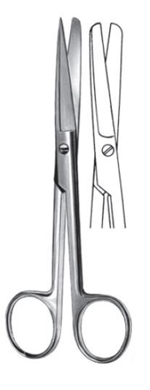 Saks kirurgisk rett, 13,0cm Butt/Butt