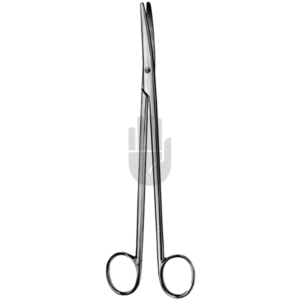 Disseksjonssaks kirurgisk bøyd, 23cm langt håndtak Metzenbaum
