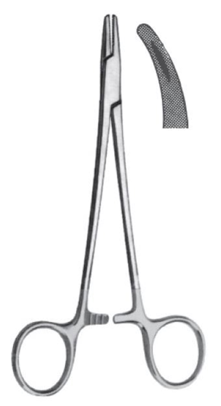 Nåleholder Mayo-Hegar bøyd, 18,0cm