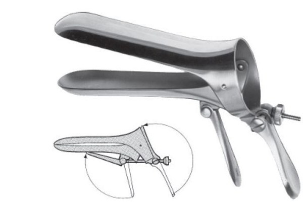 Vaginalspekulum Cusco, Fig. 3,  100x35mm