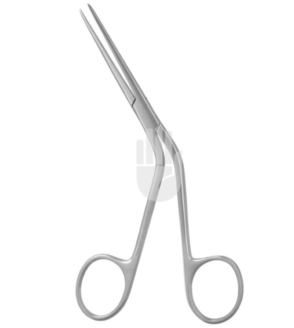 Ørepolypptang 8cm skaft, Krokodille 2x7mm. Hartmann