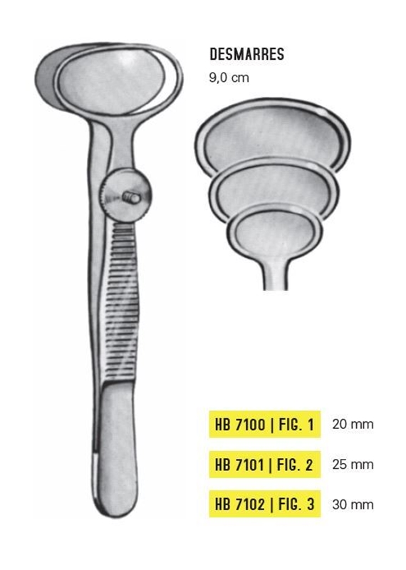 Pinsett øyelokk Desmarres, 9,0cm fig 3