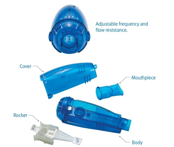 PEP motstandsnippel Acapella, Choice Blue Vibratory