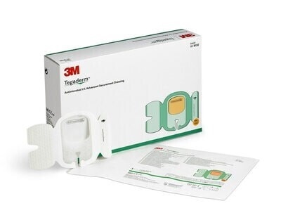 IV bandasje Tegaderm AdvCHG, 7 x 8,5cm PVK voksen - Tegaderm - 2