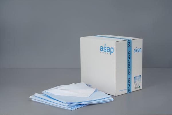 Fødelaken ASAP Leana tre-delt , Blå, m/absorbent og tape