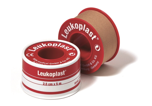 Leukoplast Plaster vevet zink , 1,2cmx5m med festering - Leukoplast