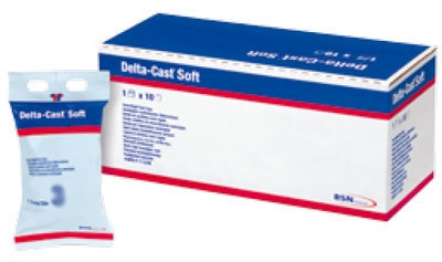 Delta-Cast Soft Gipsbandasje syntetisk , 5cmx3,6m hvit - Delta-Cast