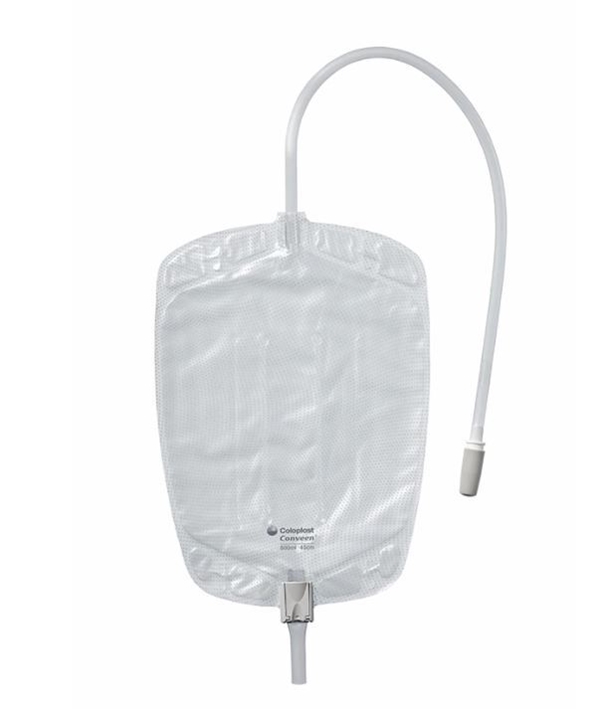 Urinpose flerkammer Conveen, Benpose, steril 5cm slange