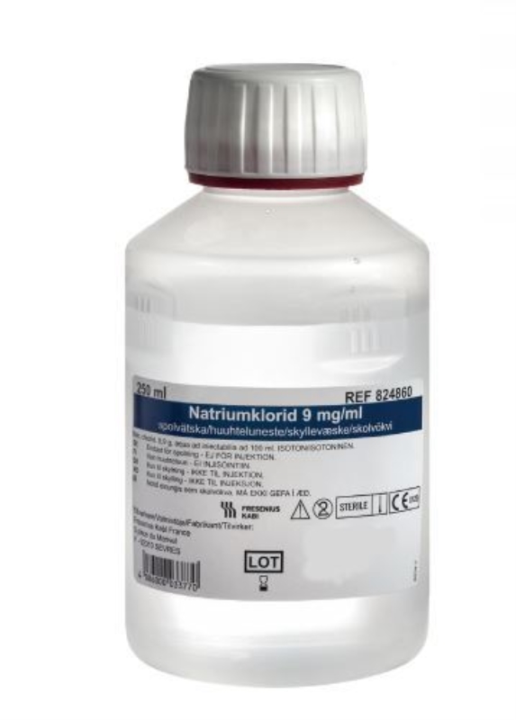NaCl 9 mg/ml helleflaske, 1000ml
