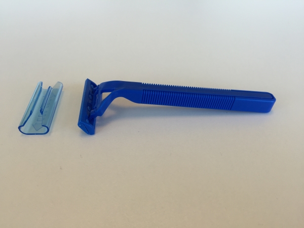 Barberhøvel engangs, 2-blad mobilt hode