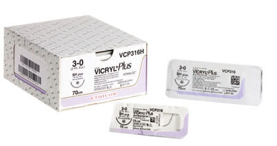 Sutur Vicryl Plus 4-0 VCP393H, 45cm lilla nål FS-2