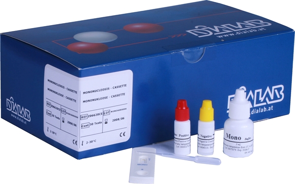 Test Mononucleose Diaquick, Kassett med 30 tester - Diaquick