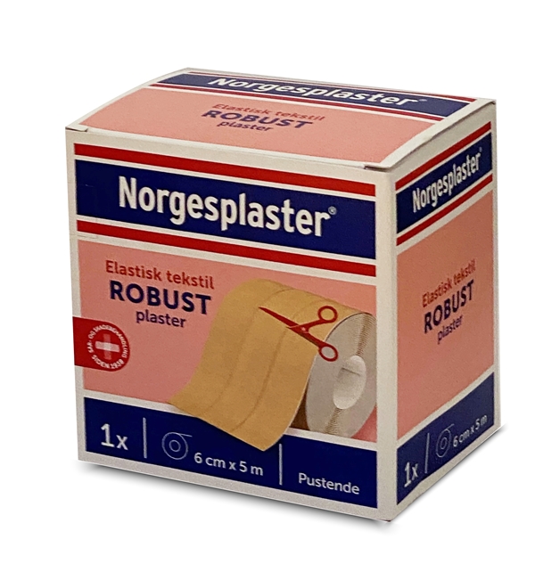 Norgesplaster Robust Plaster , Klippeplaster 6cm x 5m rull - Robust