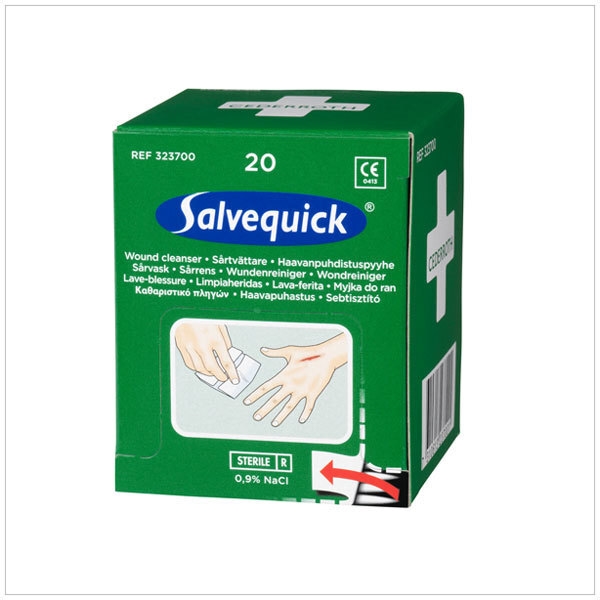 Salvequick Sårvask refill, til førstehjelpsvegg Cederroth - Salvekvick