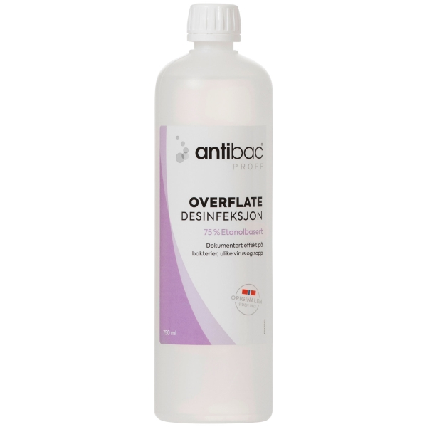 Antibac overflatedesinfeksjon, 750ml 75%