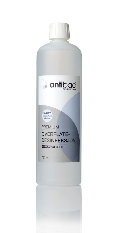Antibac Overflatedesinfeksjon, 750 ml 88,8% Premium