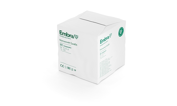 Kompress NW 4-lag Embra, 10x10cm usteril papirpose - Embra® - 2