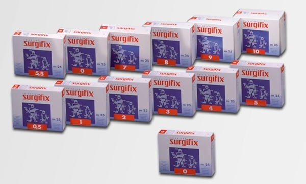 Tubenett syntetisk Surgifix, nr2 blå 25m lateks - Surgifix