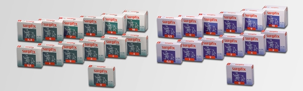 Tubenett syntetisk  Surgifix, nr10 blå 25m lateks - Surgifix - 1