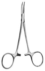 Arteriepinsett bøyd, 12,5cm anatomisk Halsted-Mosqu