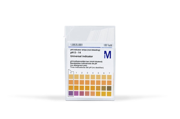 Indikatorpapir pH MColorpHast, 0-14, universal,  100 stk