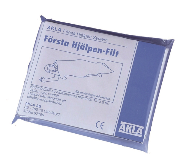 Redningsfolie førstehjelp AKLA, 150x200cm (sammenbr 11x7cm)