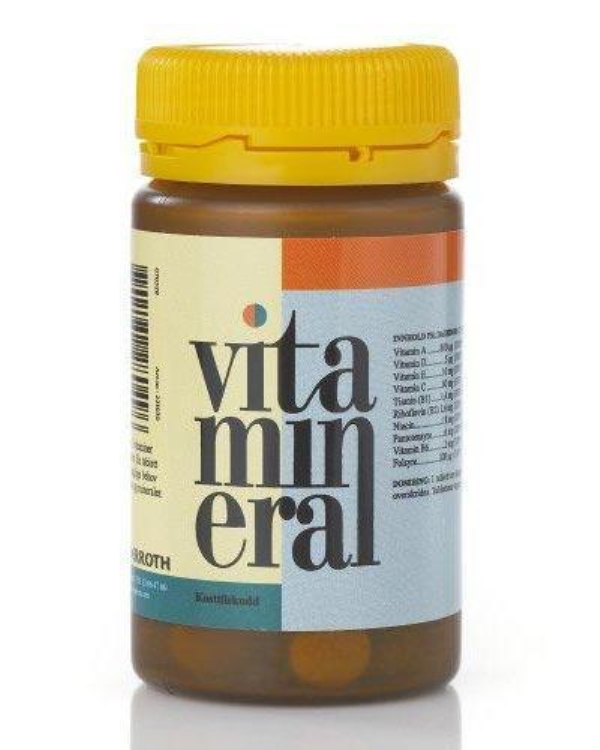 Vitamineral tabletter, 100stk