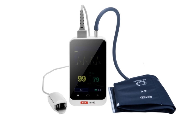 Blodtrykksmåler M860 m/Sp02, Håndholdt m/monitor til BLT