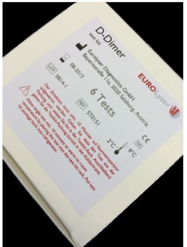 EuroLyser D-dimer test-kit, 6 tester i pk