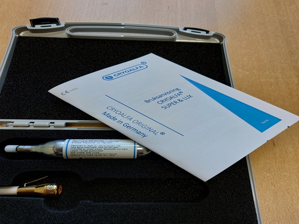 Cryoalfa Lux cryopenn, inkl 16 gr patron - 2