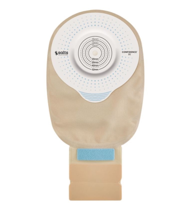 Stomipose Confidence BE, tømbar soft cx midi, sand