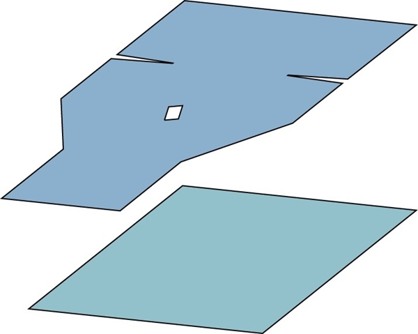 Operasjonsduk perineal, 76x120cm hulll 8x12cm, 75x90cm