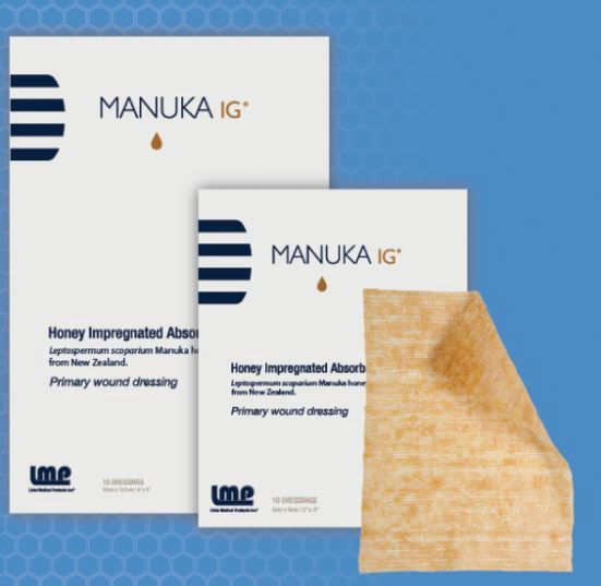 Manuka IG honning bandasje, 10x12,5cm m honning - Manuka