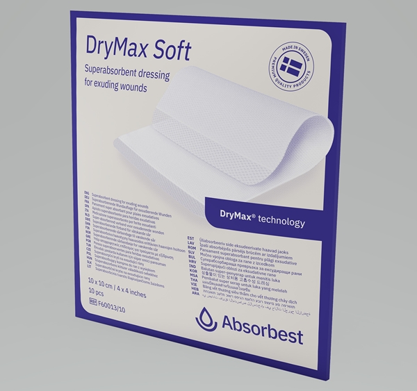 DryMax Soft Bandasje superabsorberende, 10x10cm Soft - DryMax - 1
