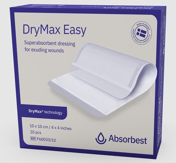 DryMax Easy Bandasje superabsorberende, 10x10cm Easy - DryMax