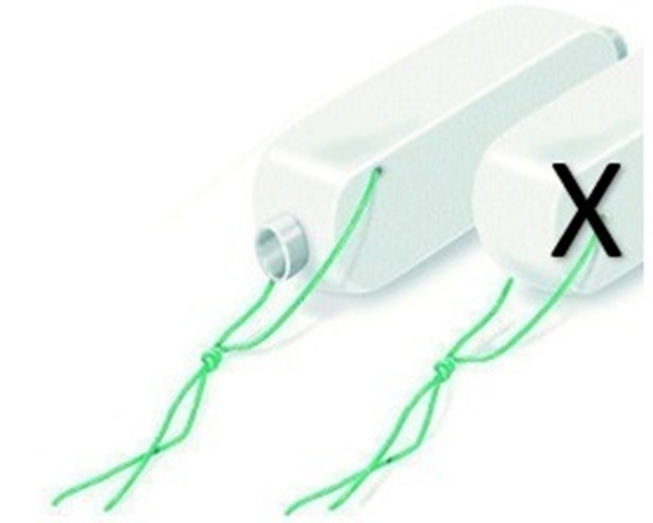 Nesetamponade u/rør Raucocel, 100mm rett - Raucocel - 1