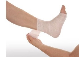 Kompresjonsbind Rosidal 1C, 10cm x 6m 3-i-1 kortelastisk