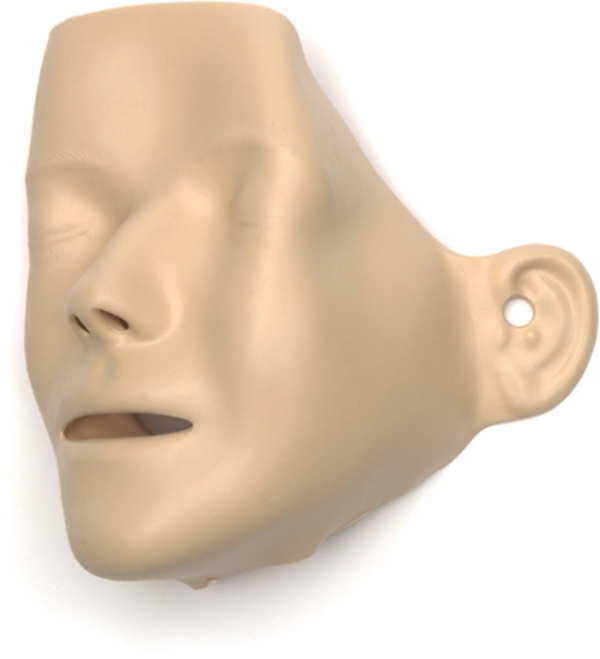 Ansikt til treningsdukke Anne, t/ Resusci Anne og Little Anne