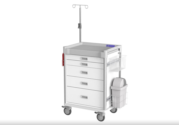 Prosedyrevogn med 5 skuffer